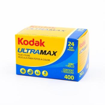 KODAK ULTRAMAX 400 Kleinbildfilm 135-24 = 24 Aufnahmen (Verfallsdatum 9-2024)